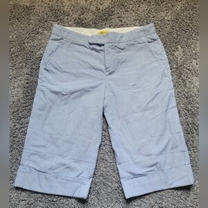 Catherine Malandrino Blue & White Stripe Bermuda Shorts Size 4 *NWOT*